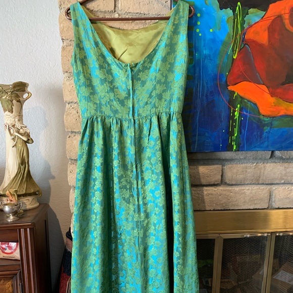 MidCentury Handmade Formal Gown and Capelet - Picture 4 of 13